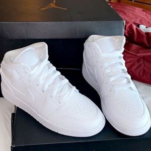 Triple white air jordans  🔥 👟 not for sale!